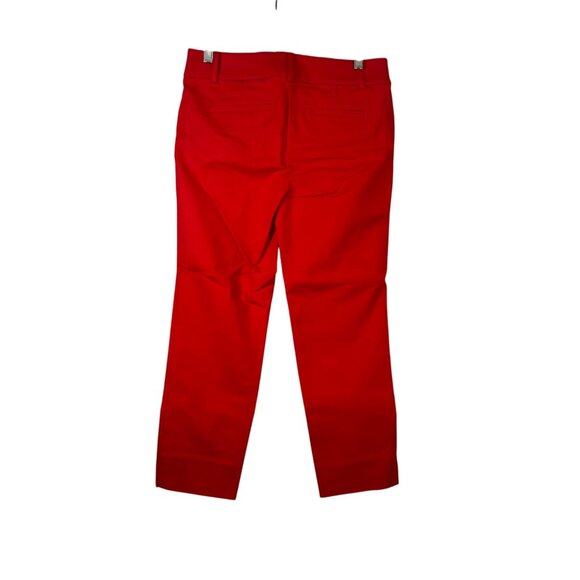 Loft Womens The Riviera Crop Pant Red Size 0P - Picture 3 of 7